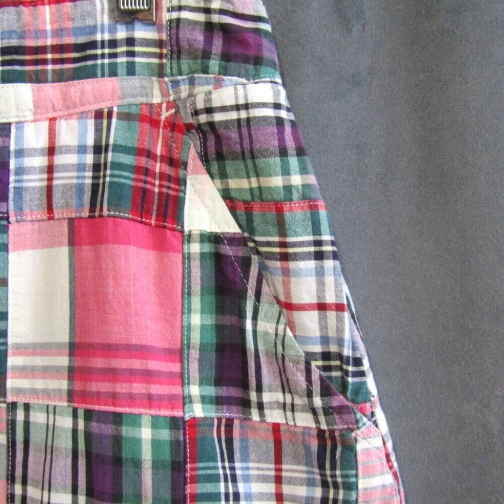 Cape Madras Maine Plaid Patchwork Skort Size 2 Cotton Preppy Golf Tennis Summer - Picture 2 of 11